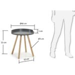 BRUK SIDE TABLE Grey - Image 2