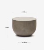 GARBET CEMENT TABLE 60 CM - Image 3