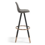 STAG BARCHAIR BLACK WOOD FABRIC GRAPHITE - Image 3