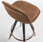 STAG BARCHAIR BLACK WOOD FABRIC - Image 2