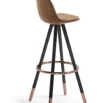 STAG BARCHAIR BLACK WOOD FABRIC