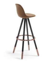 STAG BARCHAIR BLACK WOOD FABRIC
