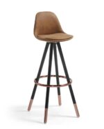 STAG BARCHAIR BLACK WOOD FABRIC - Image 6