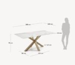 Argo Kalos porcelain and wood-effect steel legs - Image 7