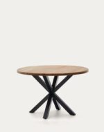 Argo round table in acacia solid wood 120 cm - Image 2