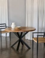 Argo round table in acacia solid wood 120 cm