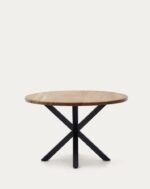 Argo round table in acacia solid wood 120 cm - Image 6