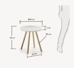 BRUK SIDE TABLE White - Image 8